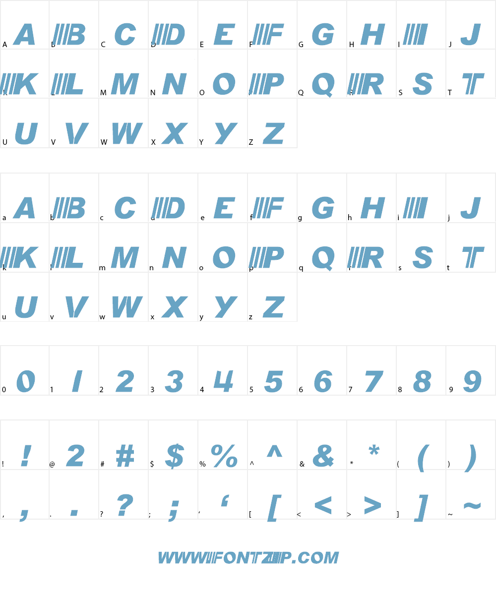 Arial Black Font Character